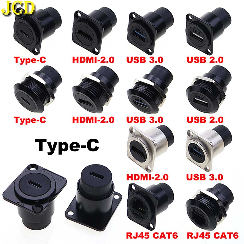 Transmission Jack Adapter - RJ45 USB 2.0 3.0 HDMI-2.0 Type-C