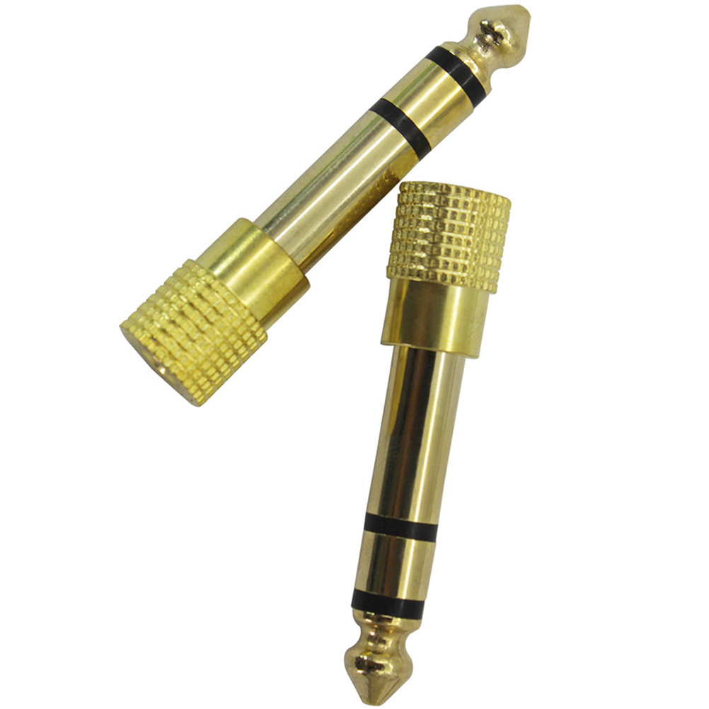 Transmission Jack Adapter - 2Pcs 3.5mm to 6.5mm Headphone Adapter