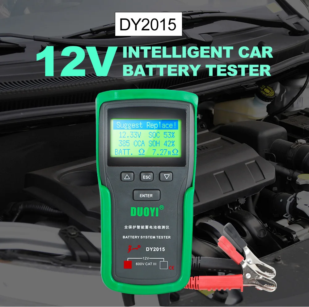 DUOYI DY2015 12V Car Battery T - Battery Load Tester 评论和价格