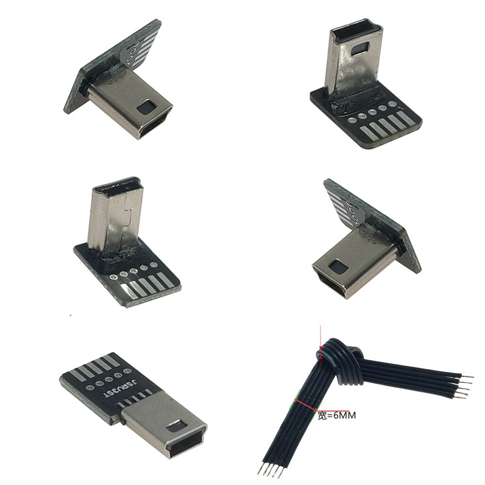 DIY 3PCS mini USB2.0 Male Plug - Transmission Jack Adapter 评论和价格