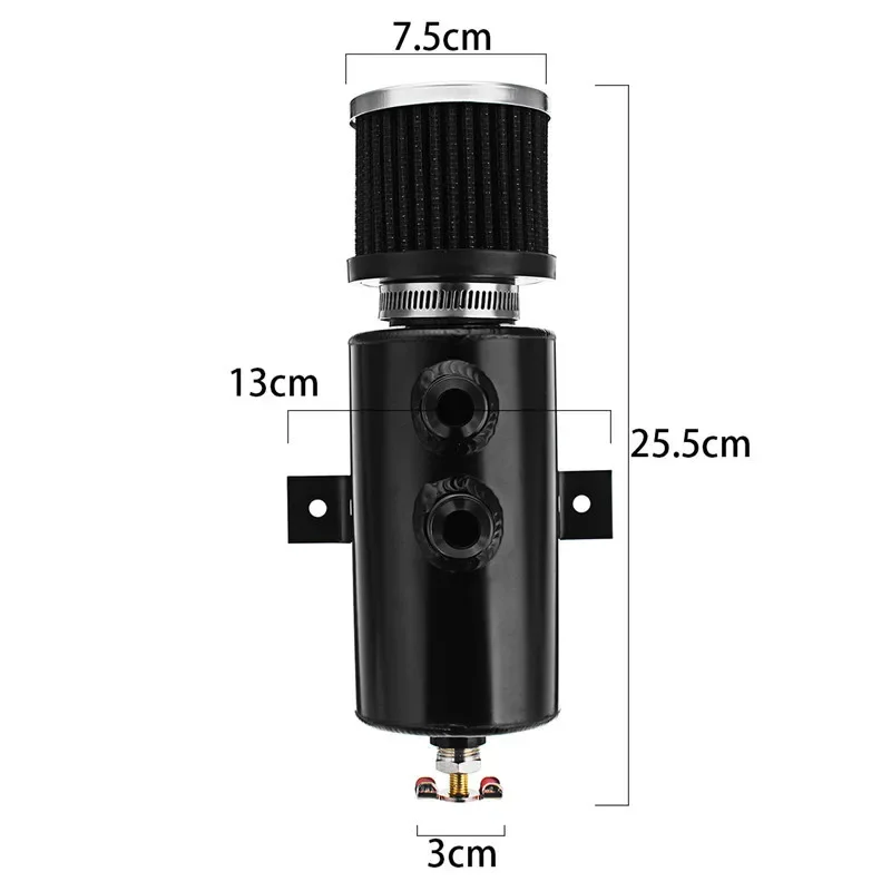 Universal 0.75L Aluminum Baffl - Oil Drain Tank 评论和价格