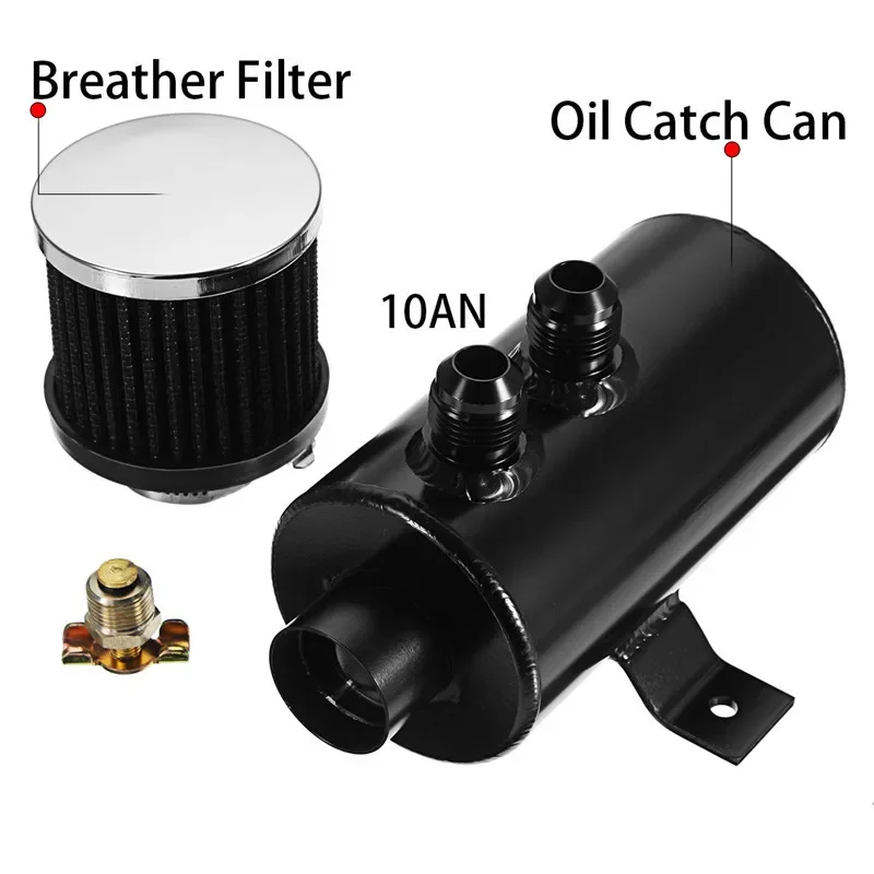 Universal 0.75L Aluminum Baffl - Oil Drain Tank 评论和价格