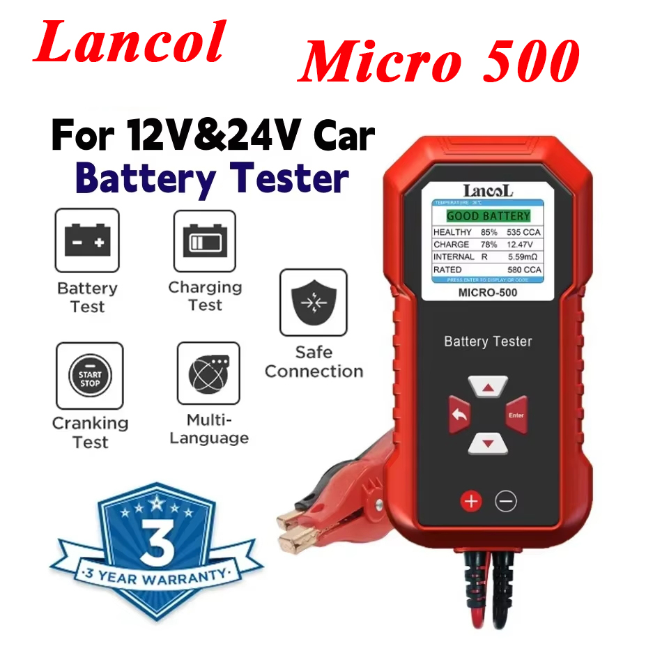 Lancol Micro 500 12V 24V Car B - Battery Load Tester 评论和价格