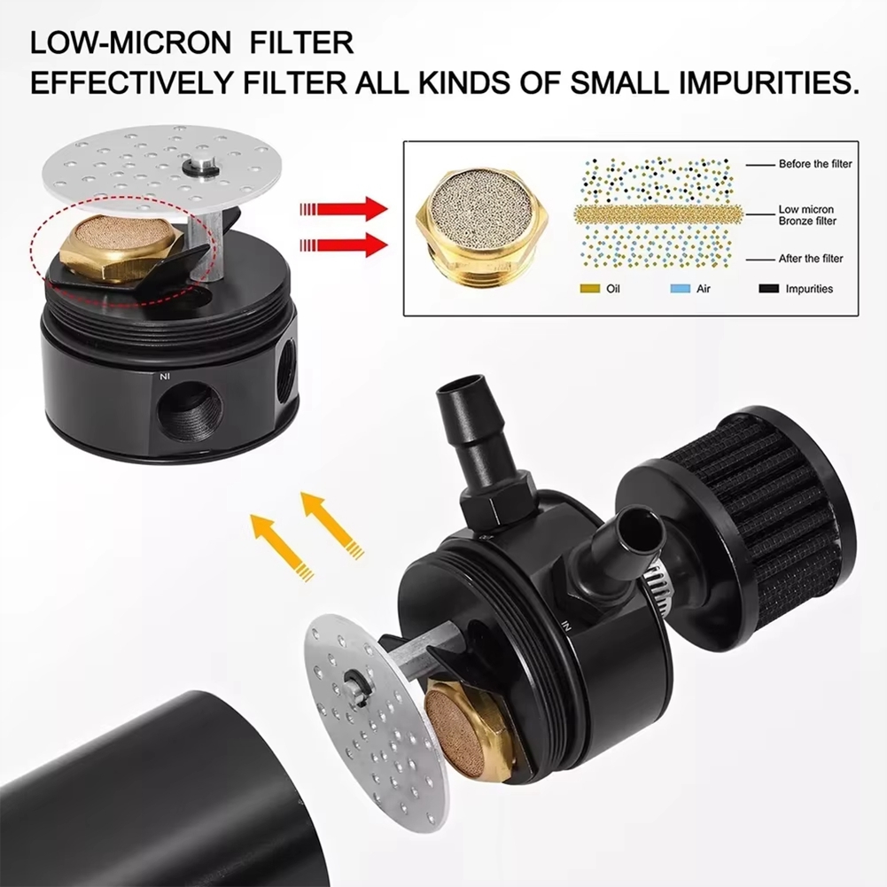 GOODT37C Universal 2 Port Alum - Oil Drain Tank 评论和价格