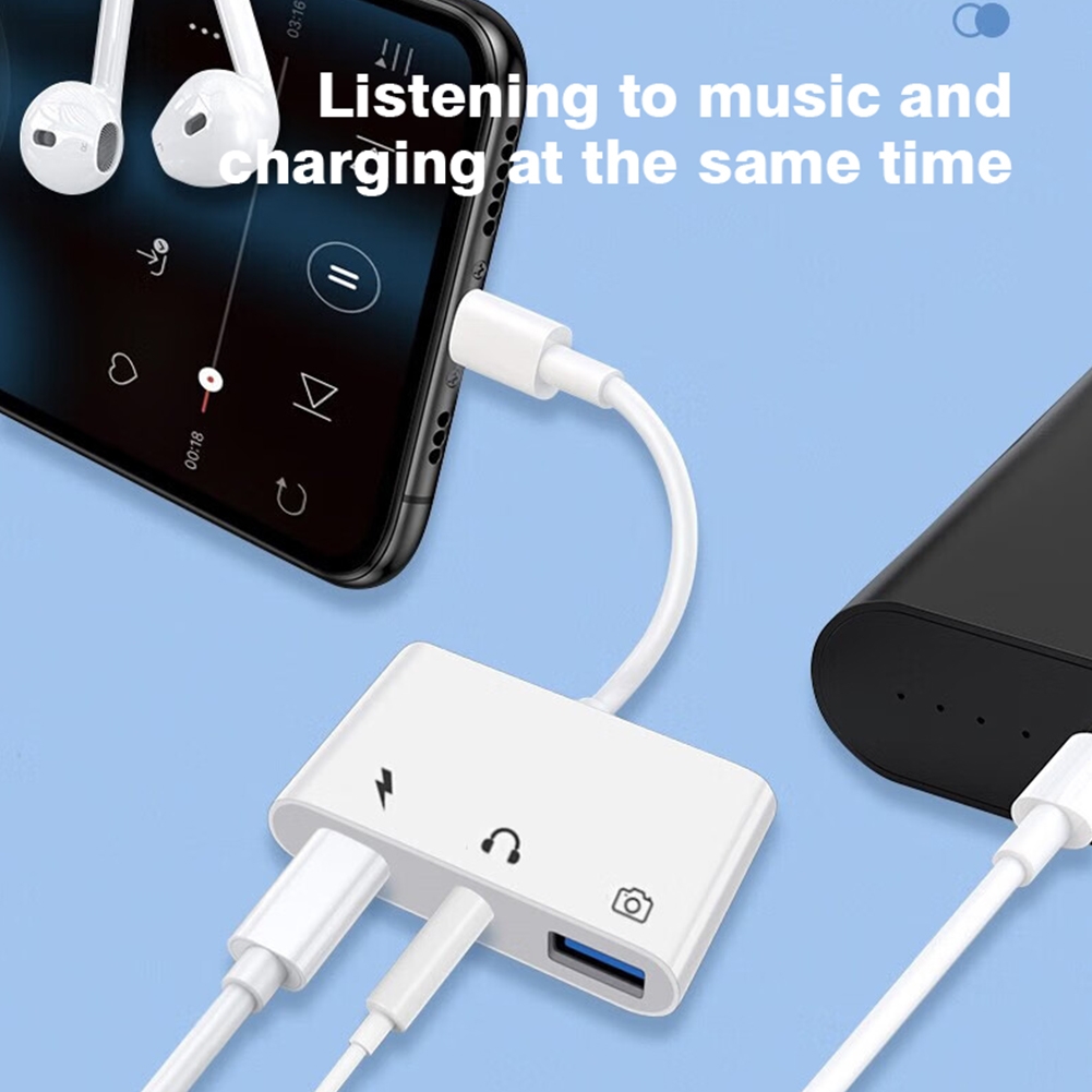 3 in 1 Lightning to USB 3.0 Ch - Transmission Jack Adapter 评论和价格