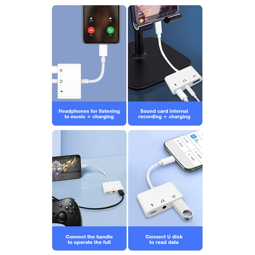 3 in 1 Lightning to USB 3.0 Ch - Transmission Jack Adapter 评论和价格