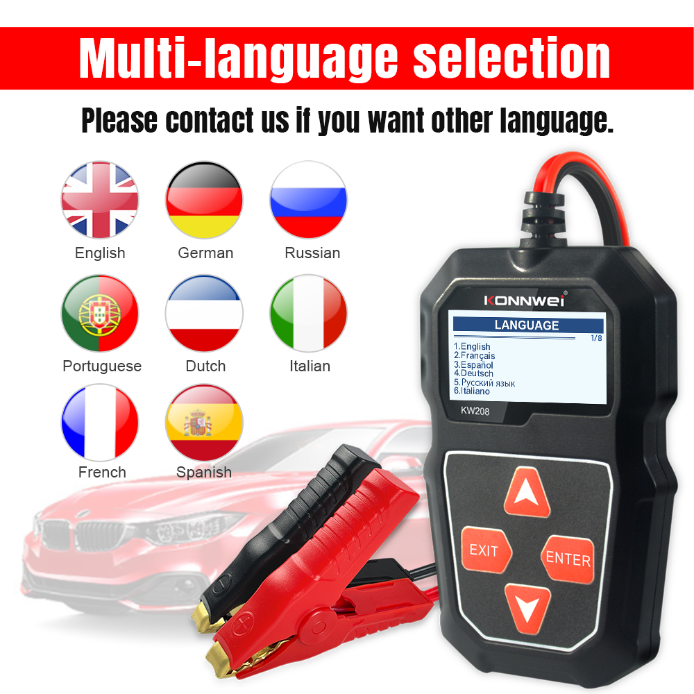 KONNWEI KW208 Professional Car - Battery Load Tester 评论和价格