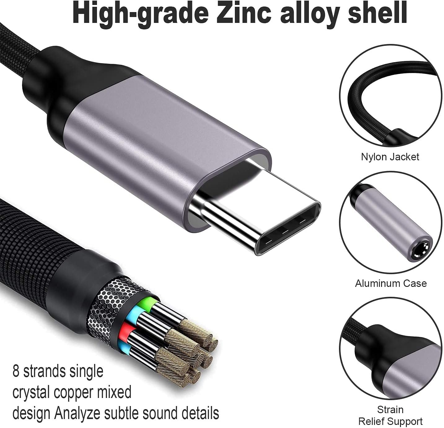 USB Type C To 3.5mm Aux Adapte - Transmission Jack Adapter 评论和价格