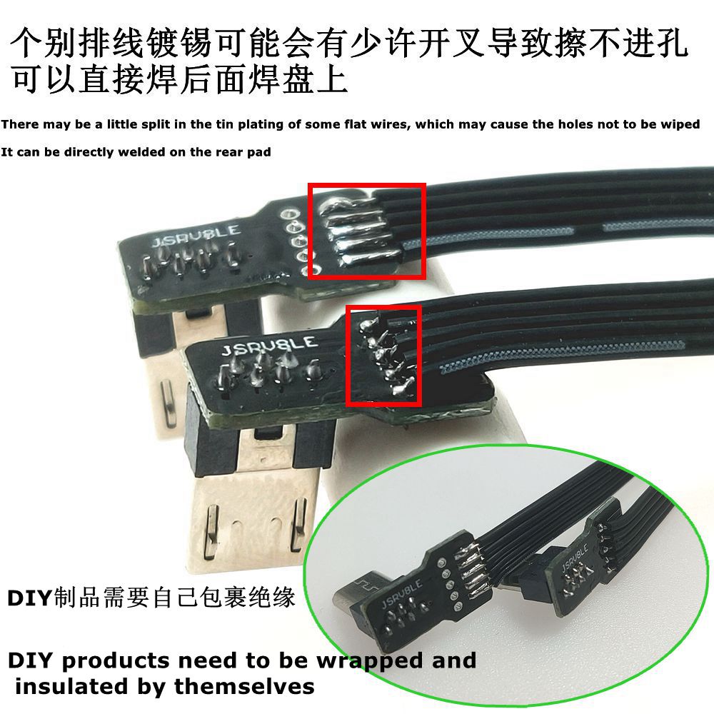 2PCS DIY mini USB 2.0 Male Plu - Transmission Jack Adapter 评论和价格