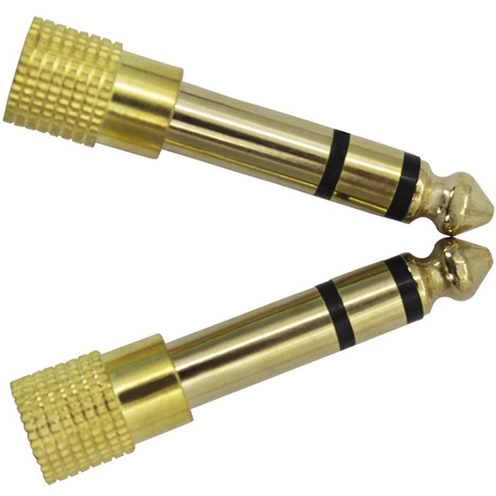 2Pcs 3.5mm to 6.5mm Headphone  - Transmission Jack Adapter 评论和价格
